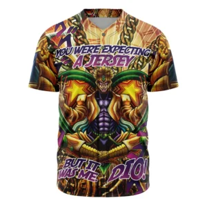 Trippy Medidating Dio It Was Me JoJo’s Bizarre Adventure Baseball Jersey