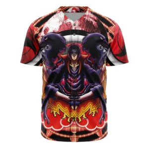 Trippy Meditating Itachi Akatsuki Naruto Baseball Jersey