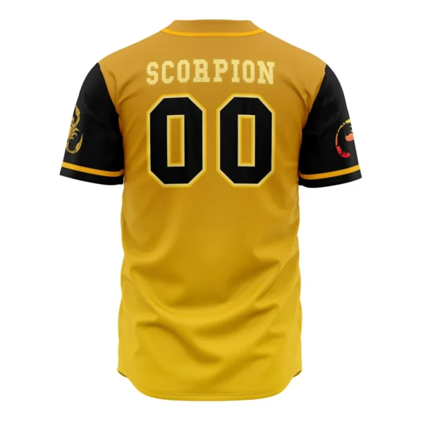 Shirai Ryu Scorpion Mortal Kombat Baseball Jersey