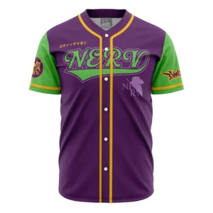 Eva-01 NERV Neon Genesis Evangelion Baseball Jersey