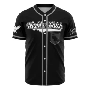 Night’s Watch Snow Game of Thrones Baseball Jersey