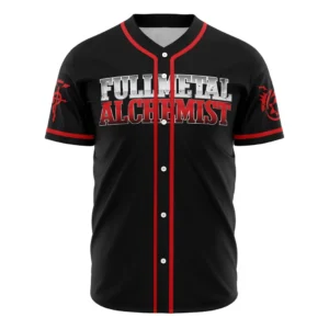 Elric Full Metal Alchemist Baseball Jersey