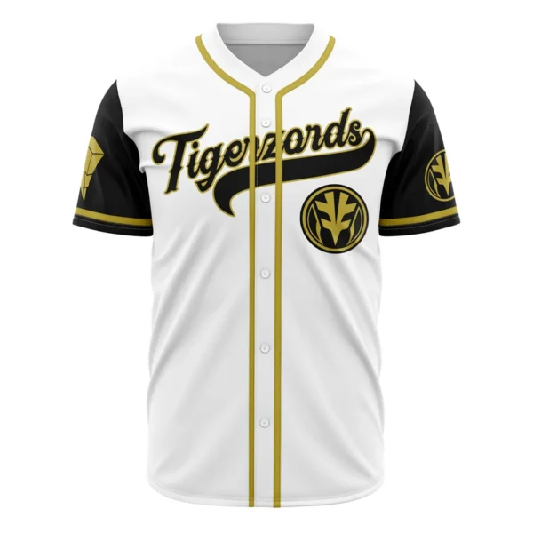 White Tigerzords Tommy Oliver Power Rangers Baseball Jersey