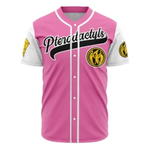 Pink Pterodactyls Kimberly Hart Power Rangers Baseball Jersey