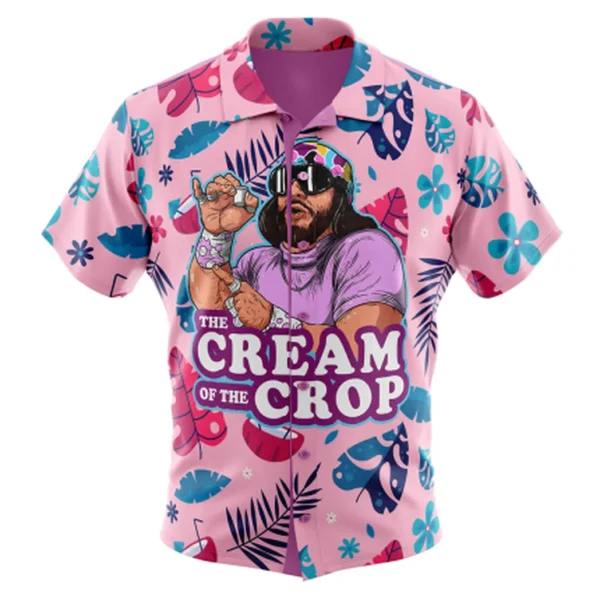 The Cream of the Crop Pro Wrestling Button Up Hawaiian Shirt