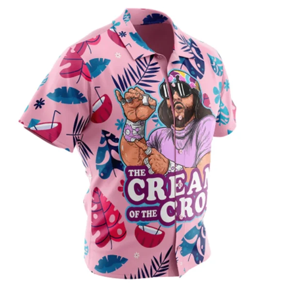 The Cream of the Crop Pro Wrestling Button Up Hawaiian Shirt