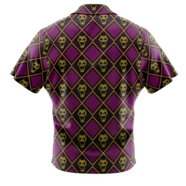 Yoshikage Kira Killer Queen Jojo Bizarre Adventure Button Up Hawaiian Shirt