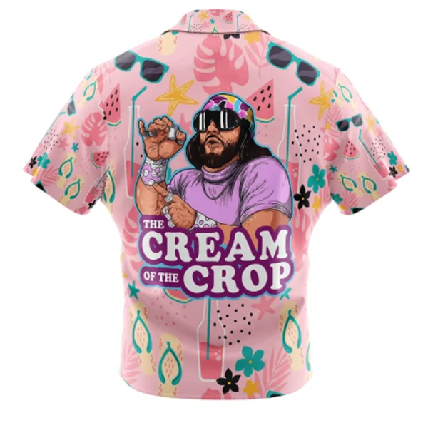 The Cream of the Crop Pro Wrestling Button Up Hawaiian Shirt