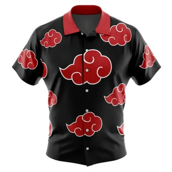 Naruto Akatsuki Button Up Hawaiian Shirt