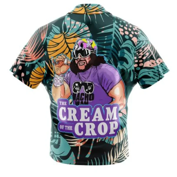 The Cream of the Crop Pro Wrestling Button Up Hawaiian Shirt