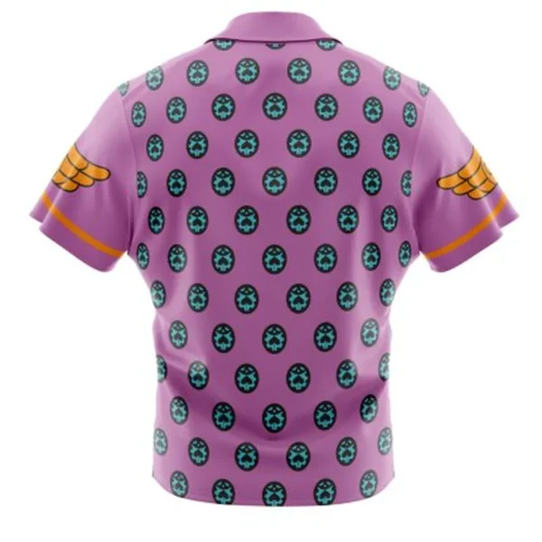 Giorno Giovanna Anime Jojo Bizarre Adventure Button Up Hawaiian Shirt