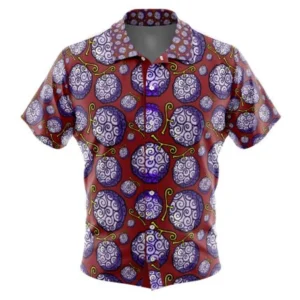 Gomu Gomu no Mi One Piece Button Up Hawaiian Shirt