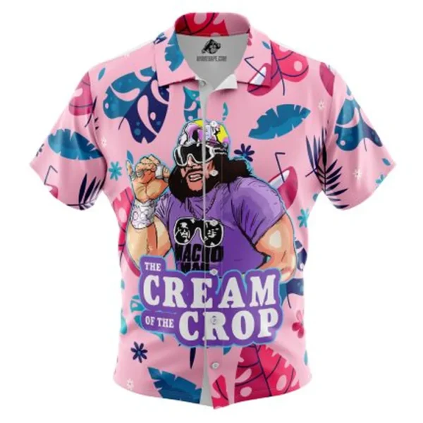 The Cream of the Crop Pro Wrestling Button Up Hawaiian Shirt