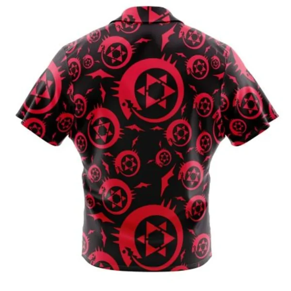 Homonculus Ouroboros Full Metal Alchemist Button Up Hawaiian Shirt