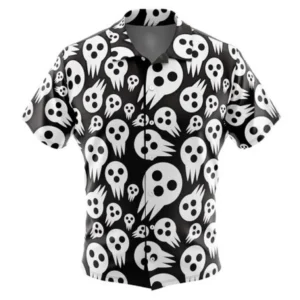 Death the Kid Soul Eater Button Up Hawaiian Shirt