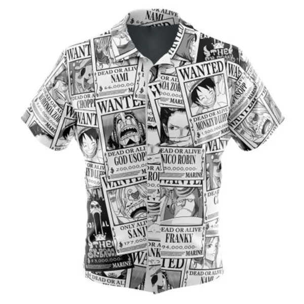 Aloha Strawhat One Piece Button Up Hawaiian Shirt