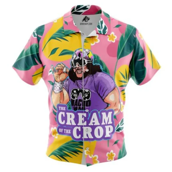 The Cream of the Crop Pro Wrestling Button Up Hawaiian Shirt