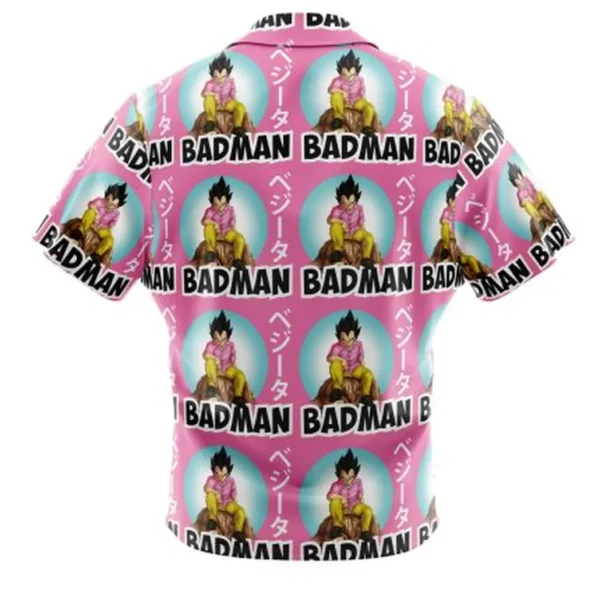 Vegeta Badman Dragon Ball Z Button Up Hawaiian Shirt