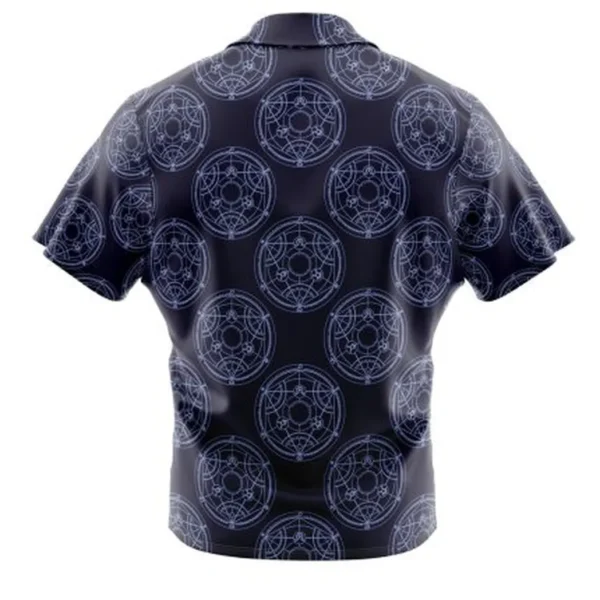 Transmutation Circle Full Metal Alchemist Button Up Hawaiian Shirt