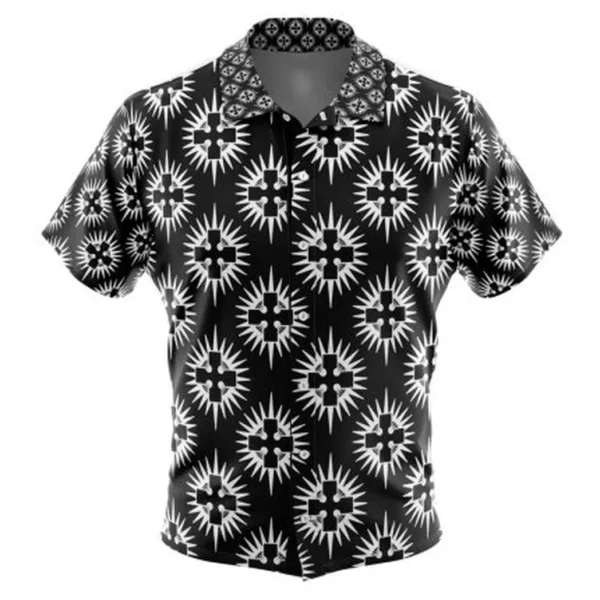 Holy Sol Temple Fire Force Button Up Hawaiian Shirt