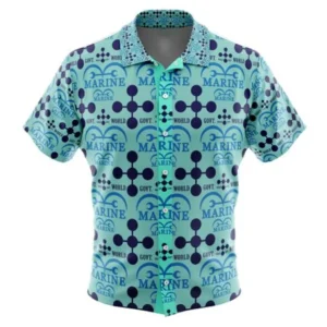 Marine x World Government One Piece Button Up Hawaiian Shirt