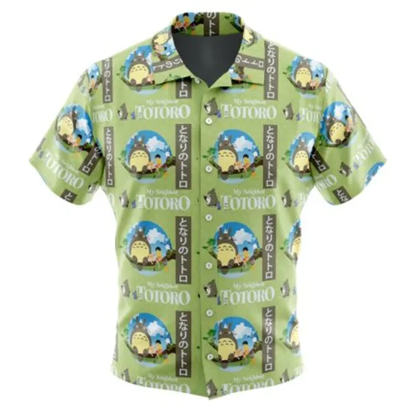 My Neighbor Totoro Studio Ghibli Button Up Hawaiian Shirt