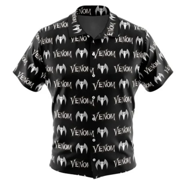 Venom Marvel Button Up Hawaiian Shirt