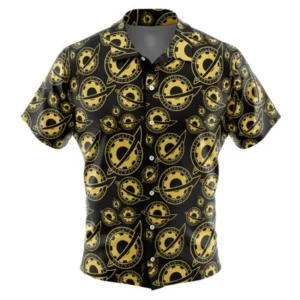 Future Gadget Lab Badge Steins Gate Button Up Hawaiian Shirt