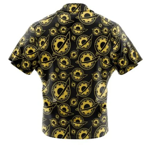 Future Gadget Lab Badge Steins Gate Button Up Hawaiian Shirt