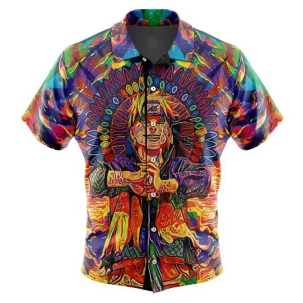 Trippy Naruto Button Up Hawaiian Shirt