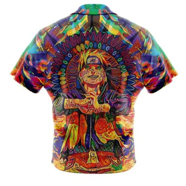 Trippy Naruto Button Up Hawaiian Shirt