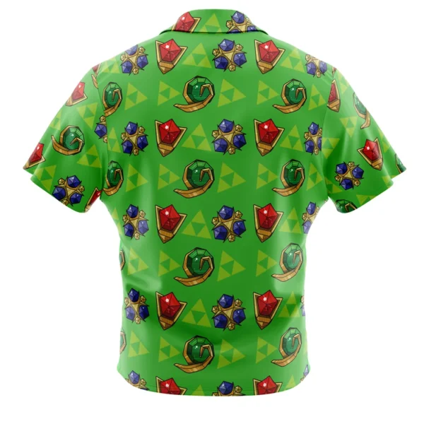 Zelda Spiritual Stones Legend of Zelda Button Up Hawaiian Shirt