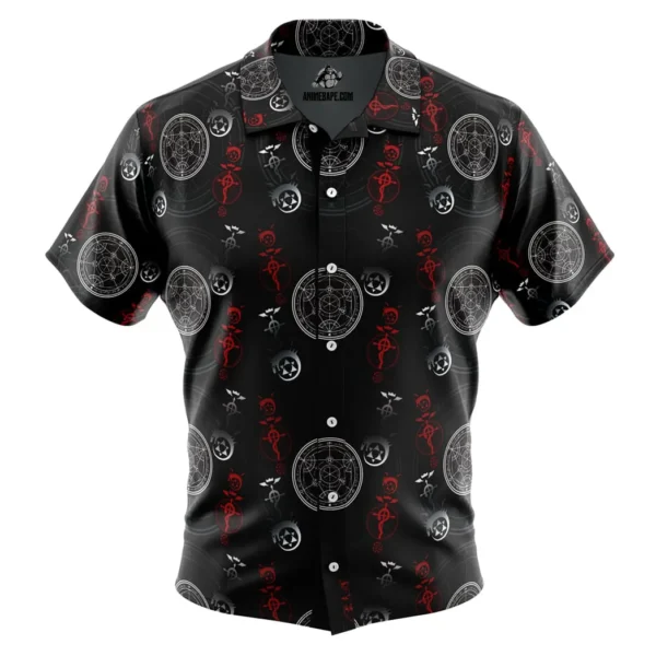 Edward Elric V1 Full Metal Alchemist Button Up Hawaiian Shirt