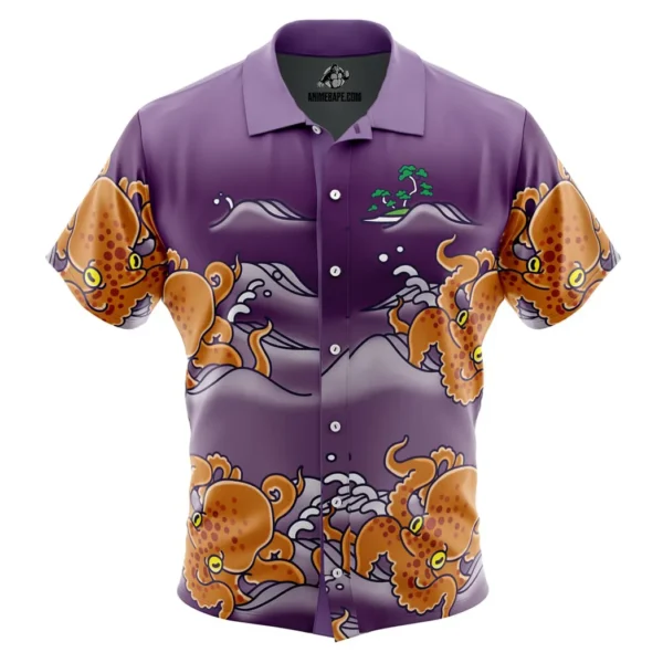 Chili Octo Aloha Splatoon Button Up Hawaiian Shirt