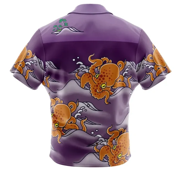 Chili Octo Aloha Splatoon Button Up Hawaiian Shirt