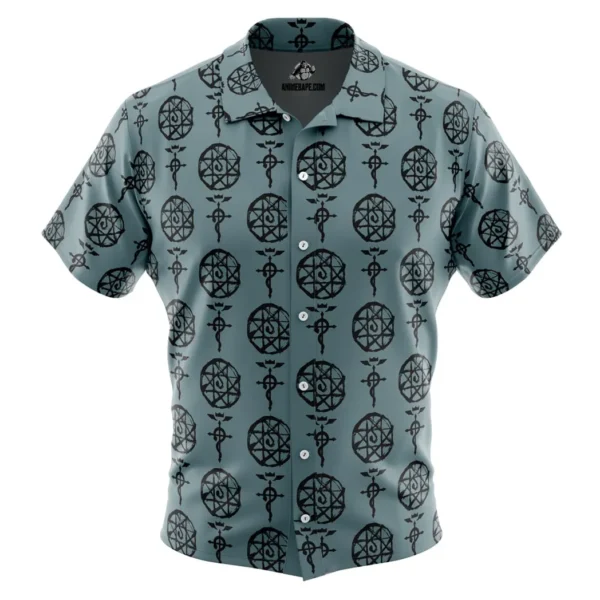 Alphonse V1 Full Metal Alchemist Button Up Hawaiian Shirt