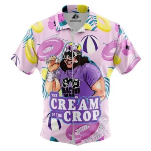 The Cream of the Crop Pro Wrestling Button Up Hawaiian Shirt