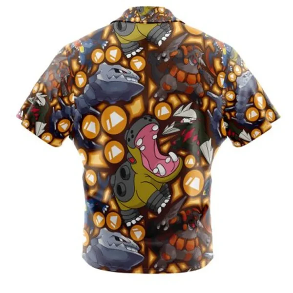 Ground Type Pokemon Pokemon Button Up Hawaiian Shirt