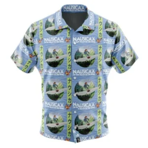 Nausicaa of the Valley of the Wind Studio Ghibli Button Up Hawaiian Shirt