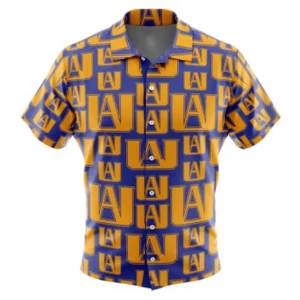 UA Plus Ultra My Hero Academia Button Up Hawaiian Shirt