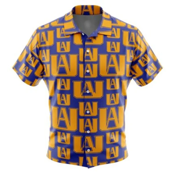 UA Plus Ultra My Hero Academia Button Up Hawaiian Shirt