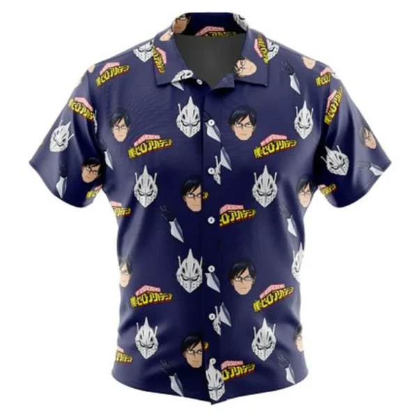 Engine Ida Tenya My Hero Academia Button Up Hawaiian Shirt