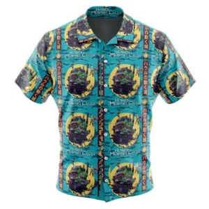 Howls Moving Castle Studio Ghibli Button Up Hawaiian Shirt