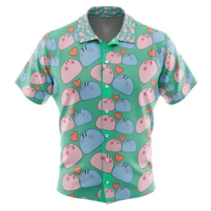 Dango Daikazoku Clannad Button Up Hawaiian Shirt