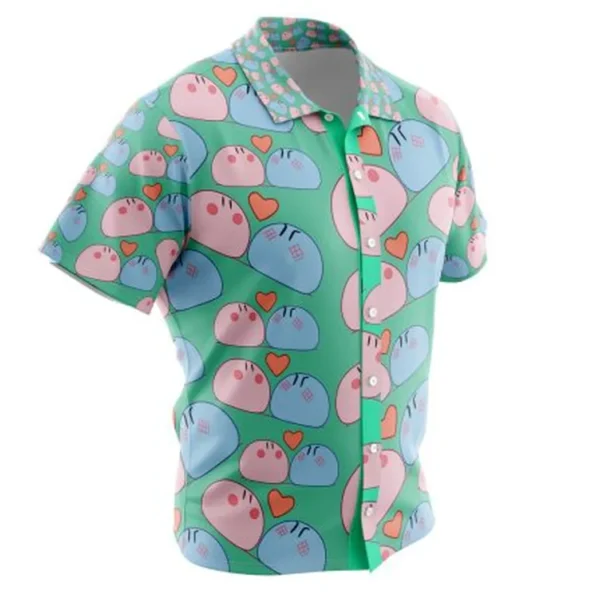 Dango Daikazoku Clannad Button Up Hawaiian Shirt