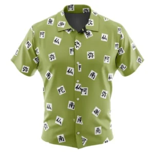 Gyomei Himejima Demon Slayer Button Up Hawaiian Shirt