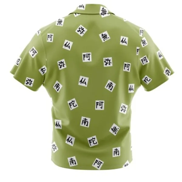 Gyomei Himejima Demon Slayer Button Up Hawaiian Shirt