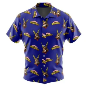 All Might My Hero Academia Button Up Hawaiian Shirt