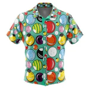 Koro-sensei Expressions Assassination Classroom Button Up Hawaiian Shirt