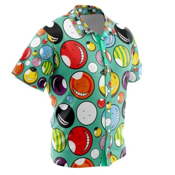 Koro-sensei Expressions Assassination Classroom Button Up Hawaiian Shirt